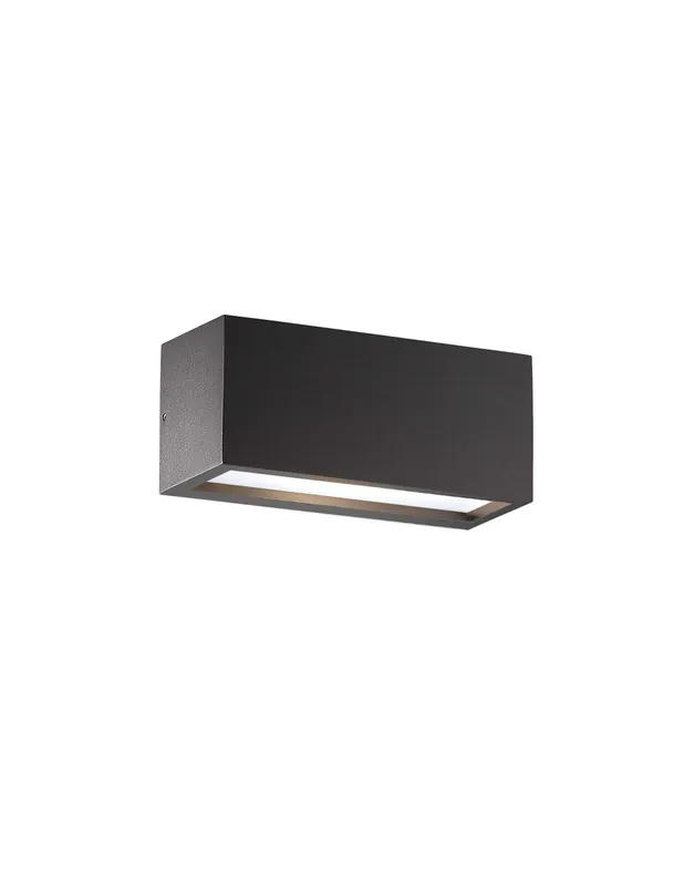 Rossini Guava GUA003 applique moderna rettangolare E27 da esterno-antracite Promo Stagionale