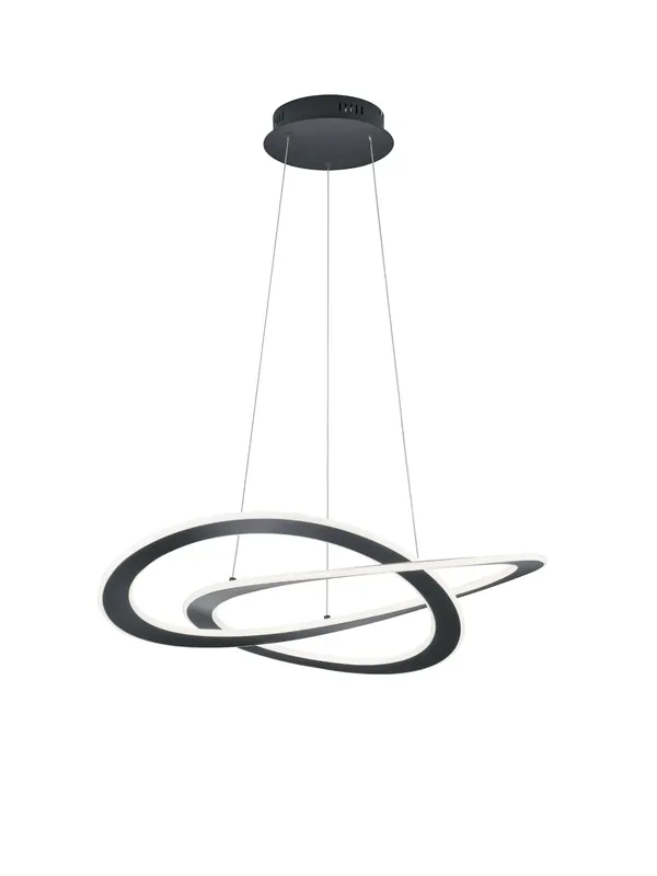 Popolare Lampadario a led moderno design antracite TR158