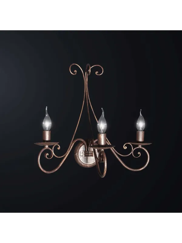 Applique in ferro battuto classico rustico 3 luci BGA 3075-a3 Nuovo Arrivo