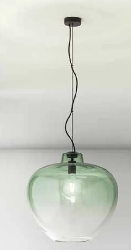 Ordina Subito Lampada a sospensione vetro verde design moderno PERENZ 6667 VE