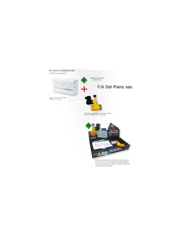 Quantità Limitata Rivelatore gas metano elettrovalvola kit 3/4 220v geca