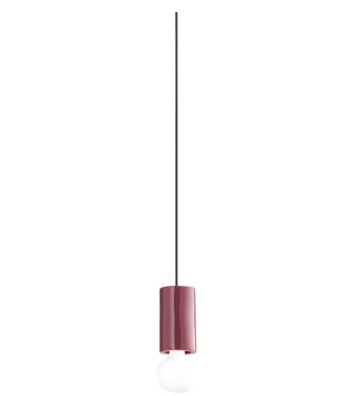 Sospensione ceramica bordeaux 1X40W E27 Perenz - 8402 RA Reso Gratuito