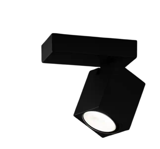 Sconto Faretto LED alluminio nero orientabile interno Perenz 8170 N