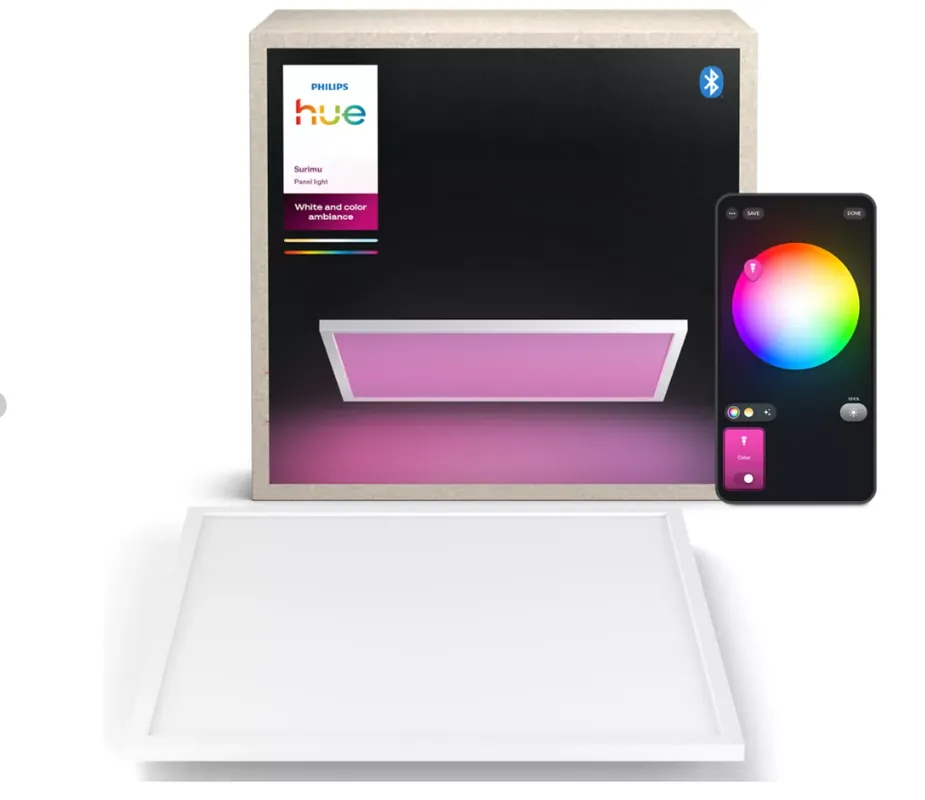 Solo Oggi Pannello LED Smart Philips Hue Surimu 60×60 cm White and Color Ambiance - 304453200