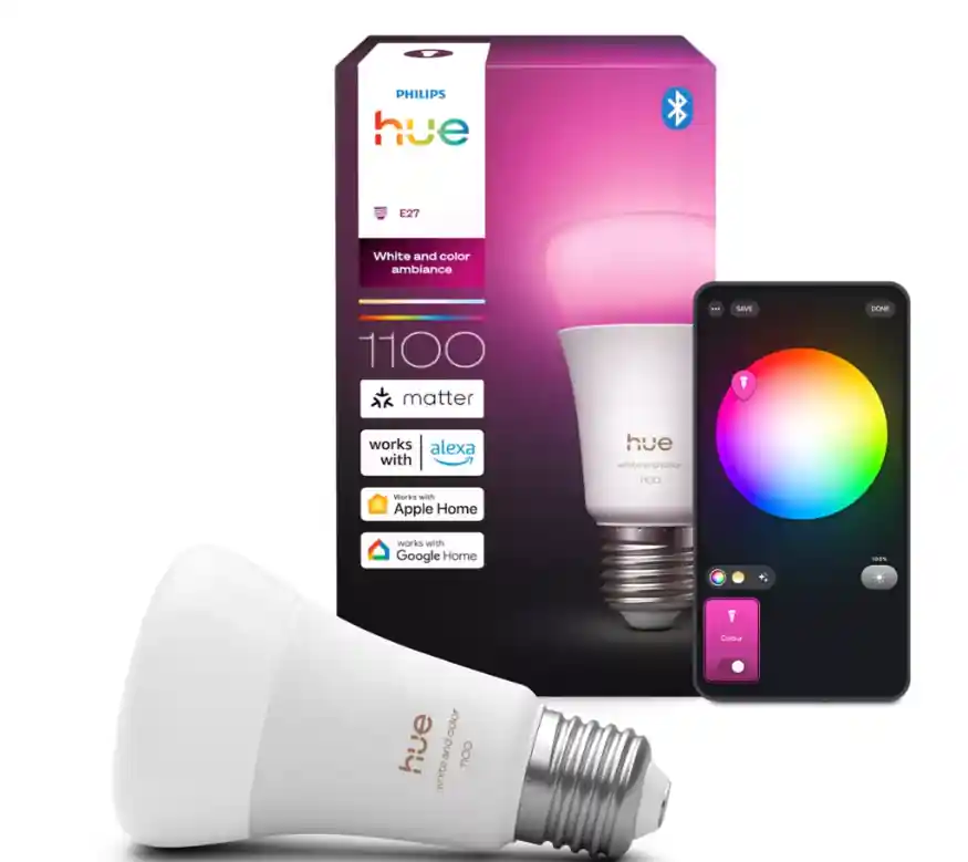 Compra Oggi Stesso Lampadina LED Smart E27 Multicolore 1100lm PHILIPS 36406600 controllo app