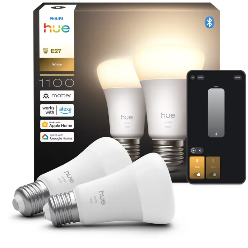 Lampadine LED smart E27 bianco 7.5W PHILIPS HUE 36579700 Consegna Rapida