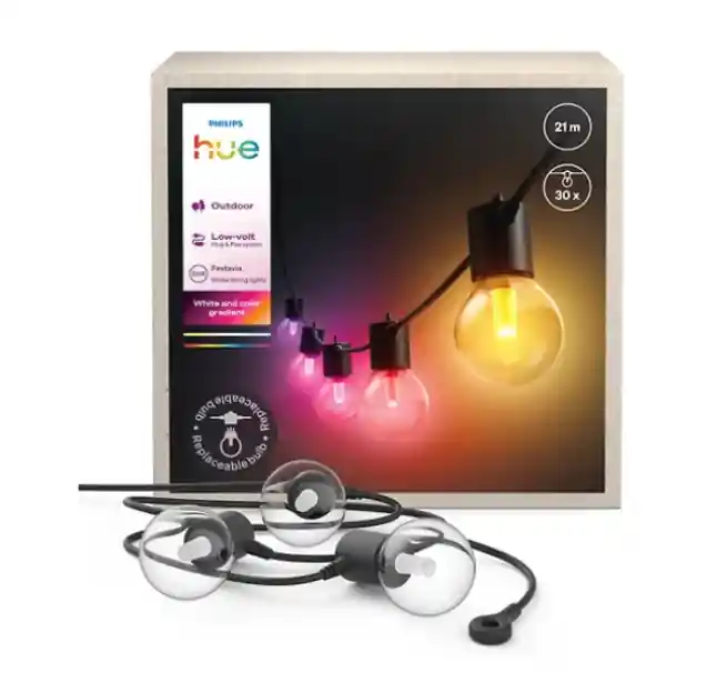 Offerta Catena luminosa smart festone LED 21 metri PHILIPS 37159000 uso esterno