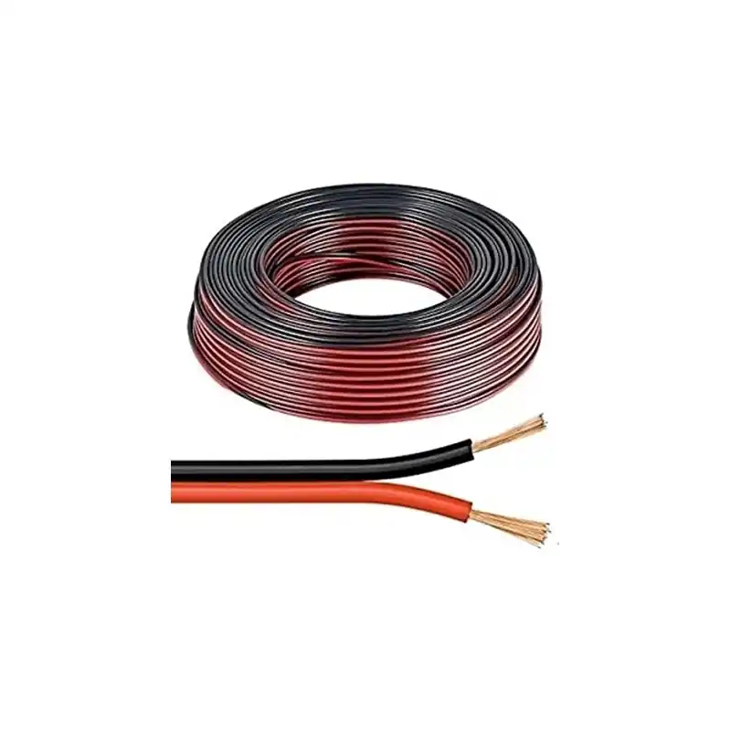 cavo piattina rosso nera stereo audio prn0225ha 2x2.50 ec matassa 100 metri RMCFRH222.50RNM Offerta Lampo