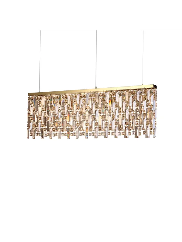 Lampadario contemporaneo oro con cristalli DL0158 Affare