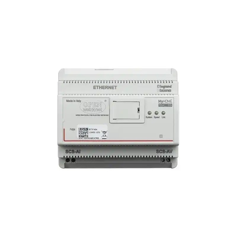 Prezzo Di Fabbrica bticino legrand web server audio video per controllo remoto impianto myhome bticino scs f454