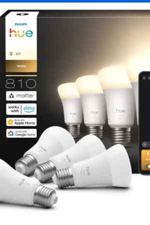 Bestseller Set lampadine smart E27 LED bianco Philips Hue 95725000 controllo wireless