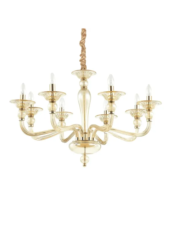 Miglior Prezzo Lampadario classico in vetro soffiato DL0175