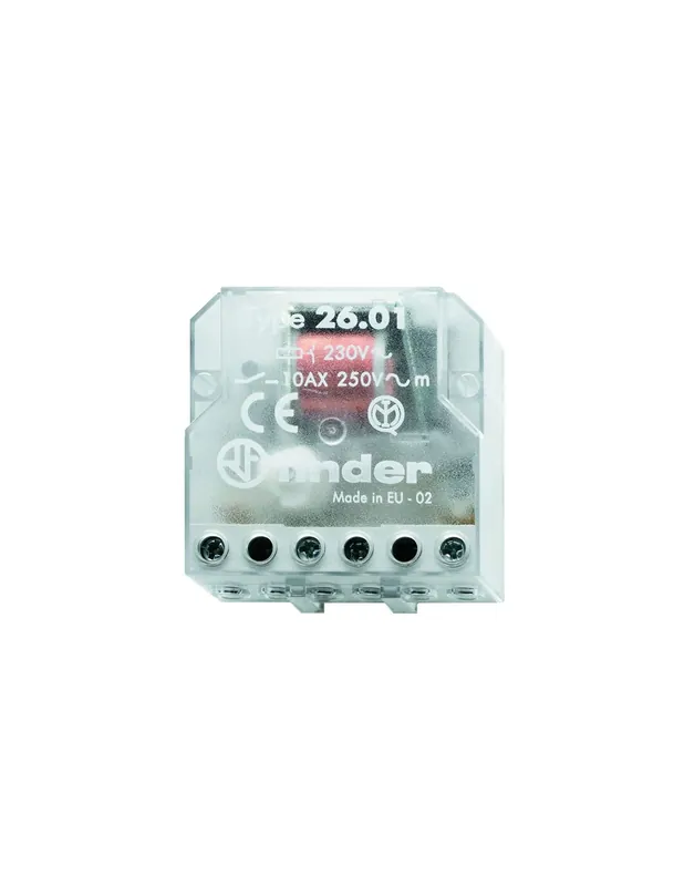 Scelto Dai Clienti Rele interruttore unipolare passo passo 1 contatto 230v 26018230 finder