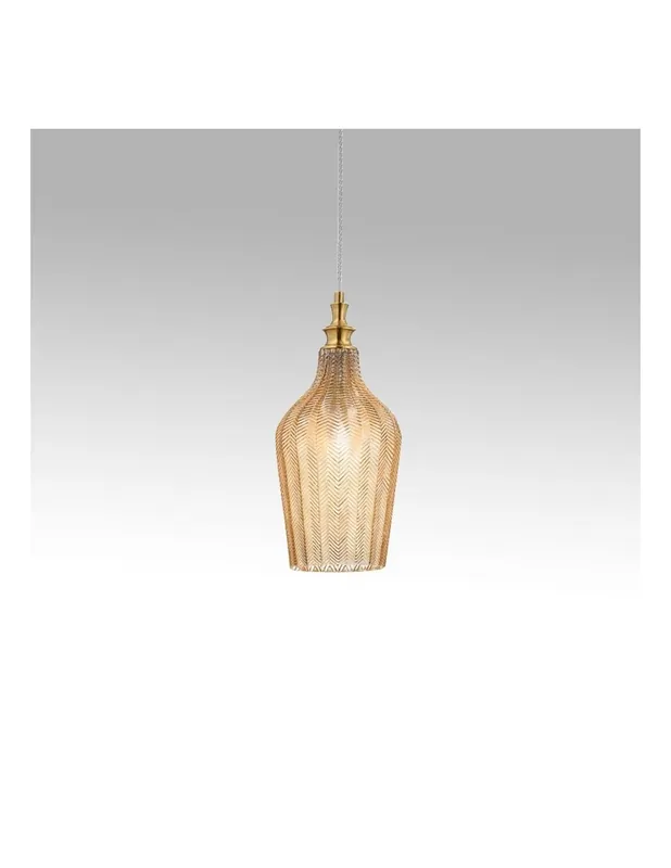 Nuova Collezione Gea Luce Cleofe S/12 Ambra lampada a sospensione