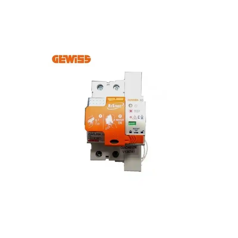 Scelto Dai Clienti gewiss rd2 30 restart + idp 2p 25a 0,03 a 3 moduli gewiss gwd4817r