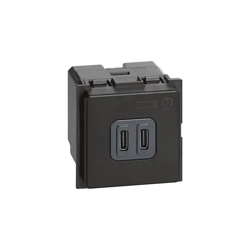 Economico bticino living now caricatore usb tipo c 3a 2 moduli bticino k4286c2