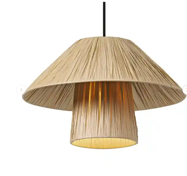 Offerta Limitata Lampada sospensione bamboo E27 diametro 40 cm LEDVANCE LUM840669 design naturale interno