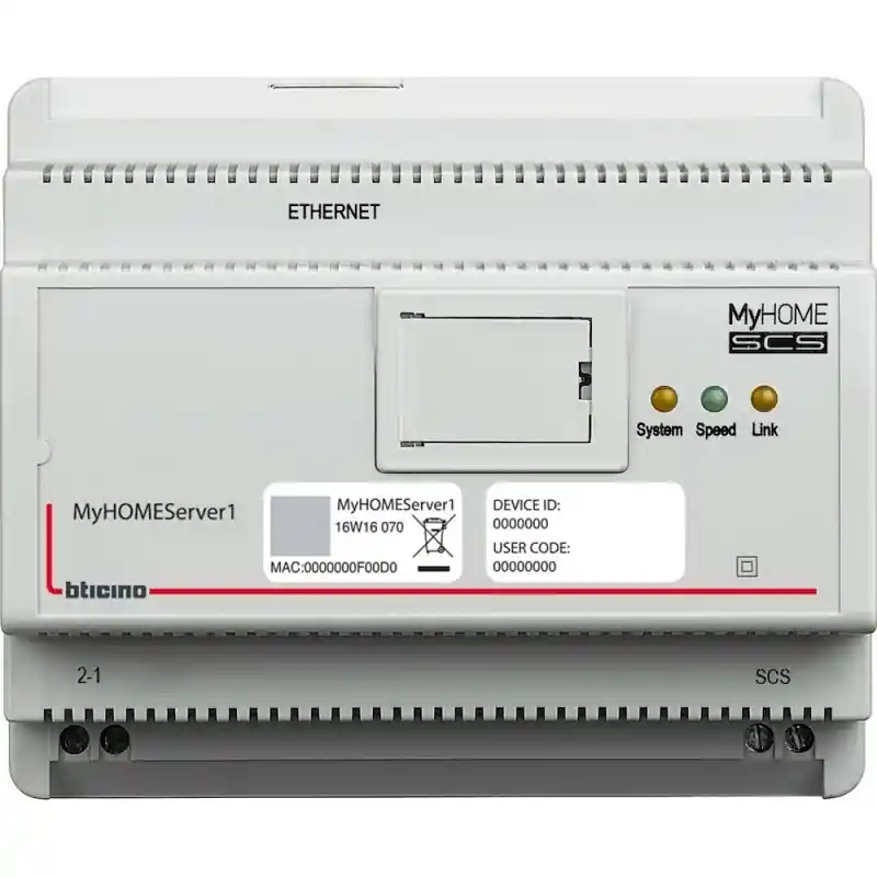 bticino my home server per l‘associazione dei dispositivi my home bticino MYHOMESERVER1 Ordina Subito
