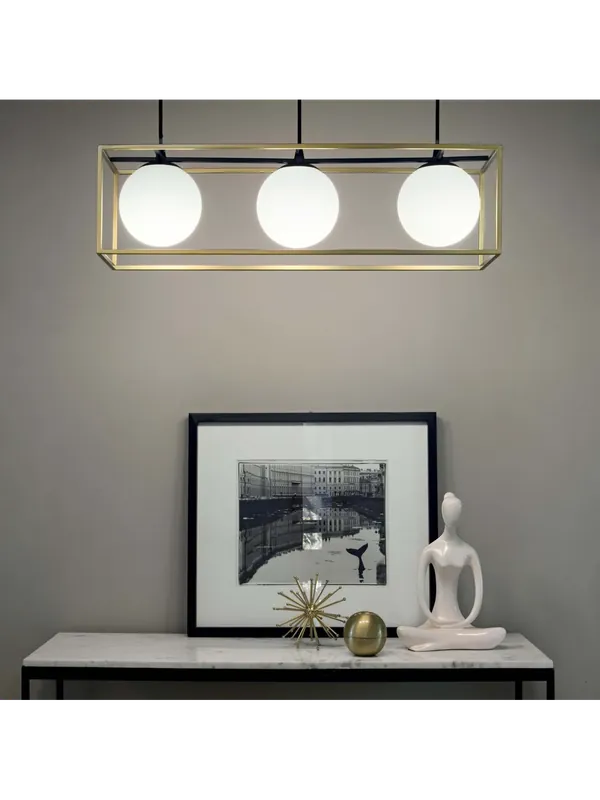 Saldi Lampadario vintage oro e nero DL0199