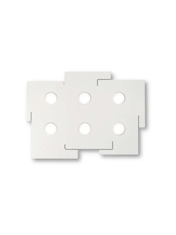Plafoniera moderna design bianco lastra laser DL0217 Promozione