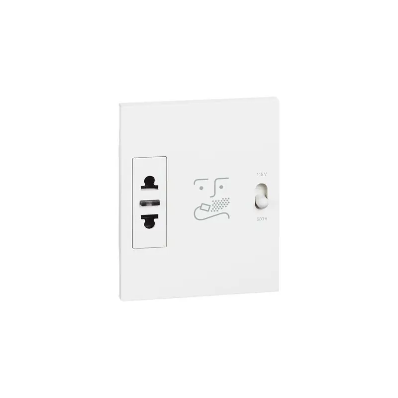 bticino living now presa per rasoio con trasformatore 115/230v bianco bticino kw4177 Più Venduto