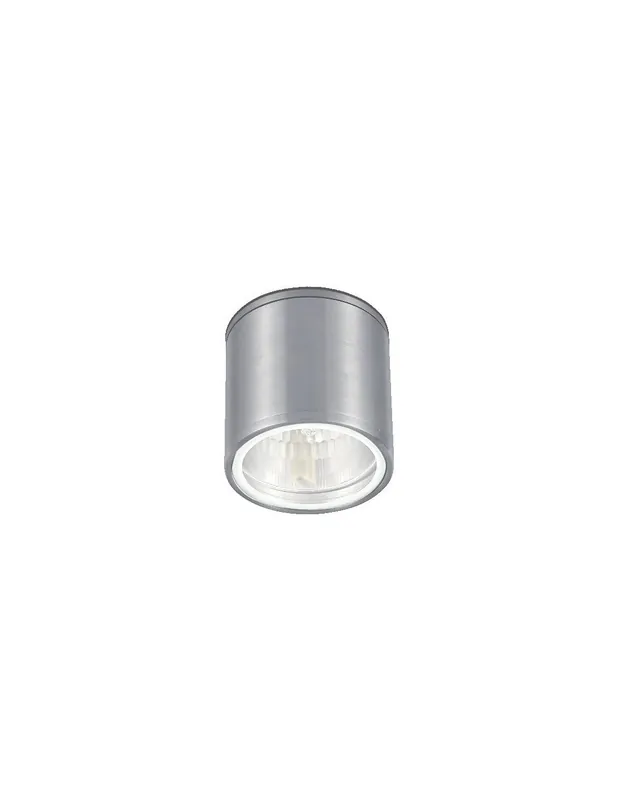 Miglior Prezzo Ideal Lux Gun PL1 plafoniera per esterno in alluminio GU10 28W - Alluminio