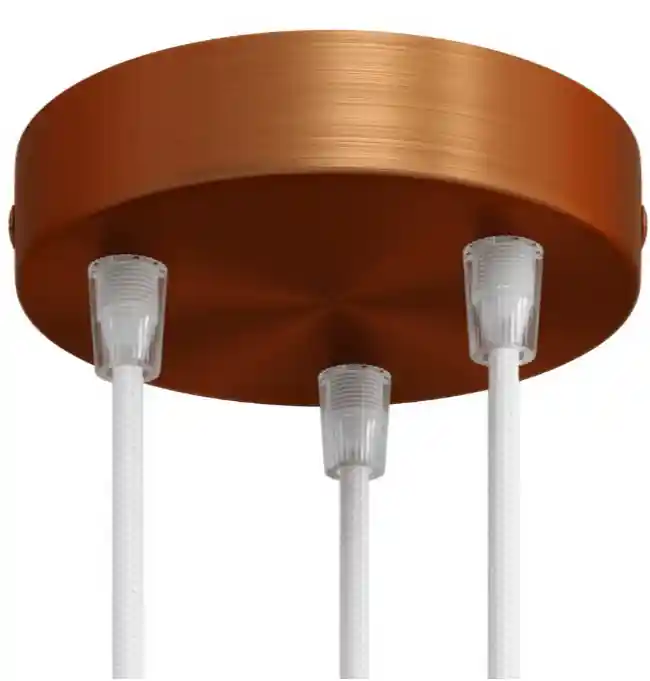 Rosone metallo 3 fori 120 mm Colore Rame satinato Creative Cables KRM573FRAS Compra Online