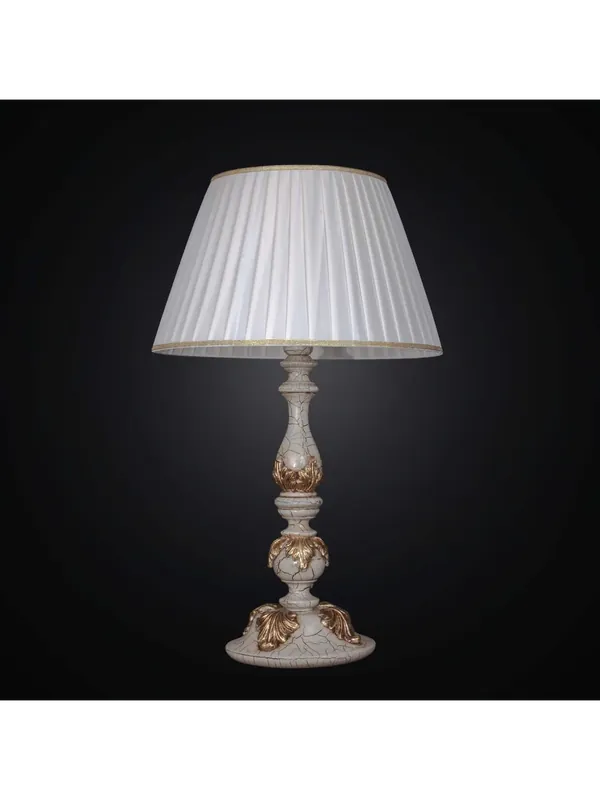 Lume grande in legno classico crackle foglia oro 1 luce BGA 1479-lg Esclusivo