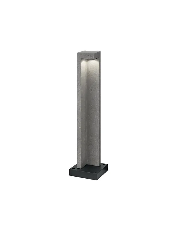 Economico Ideal Lux Titano PT D74 187327 paletto moderno per esterno nero