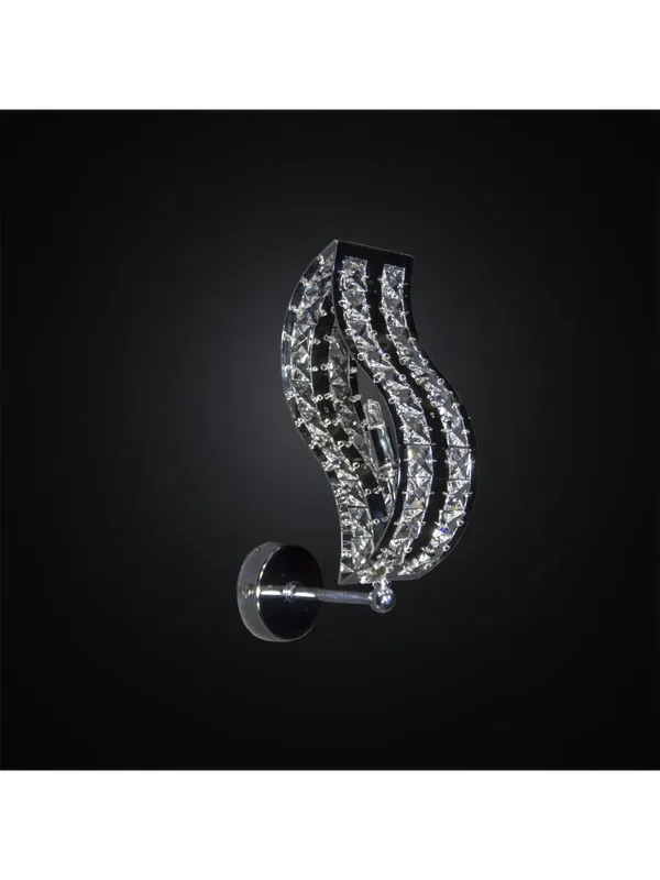 Nuova Collezione Applique moderno in cristallo cromato design swarovsky 1 luce BGA 3013-a1