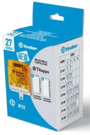 Acquista Ora Kit relè Serie 27 Finder con accessori modulari 270582304000POA