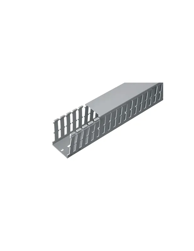 Canale cablaggio portacavi 40x25mm grigio barra 2 metri Elettrocanali Promozione Esclusiva