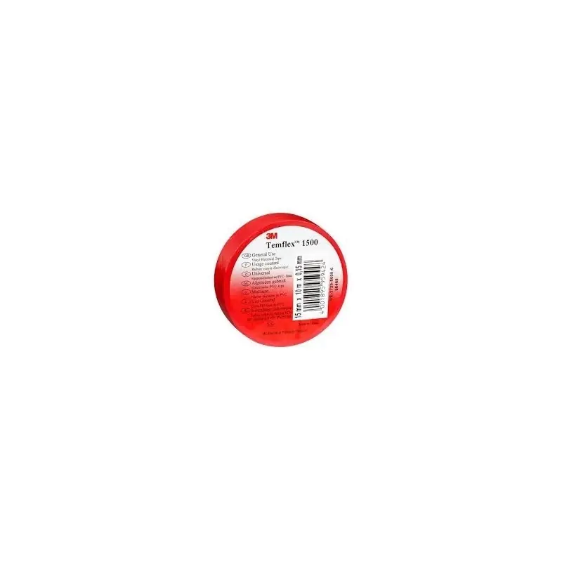 Sconto 3mi nastro isolante autoestinguente rosso in pvc rosso 15mm x 10mm x 0 3MI7100184730