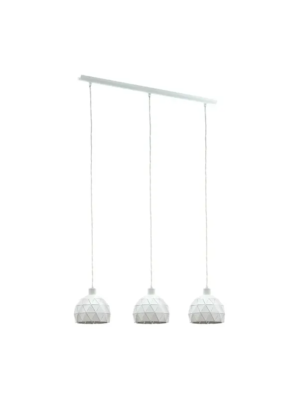 Lampadario moderno bianco design 3 luci GL0632 Sconto