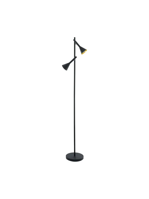 Piantana moderna a led nera 2 luci GL0647 Ultimissimo Modello