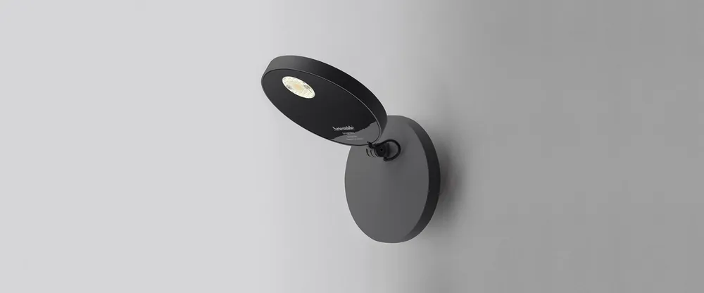 Faretto LED da parete nero opaco 3000K Artemide 1730050A design orientabile Novità