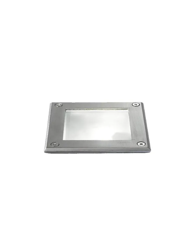Ideal Lux Park PT1 Square faretto da incasso a suolo o parete con corpo luce in PVC G9 15W Promo Stagionale