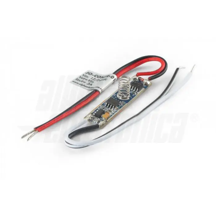 Dimmer touch per LED monocolore mini 12 24V Alpha Elettronica JO-CONTR-019 Quantità Limitata
