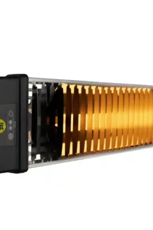 Novità Stufa infrarossi elettrica 1800W telecomando MOEL 867NRC per ambienti