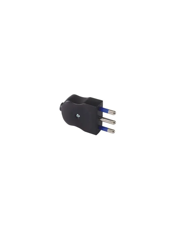 Spina elettrica compact 2 poli+t 16a nera 05060 300601n Prezzo Conveniente