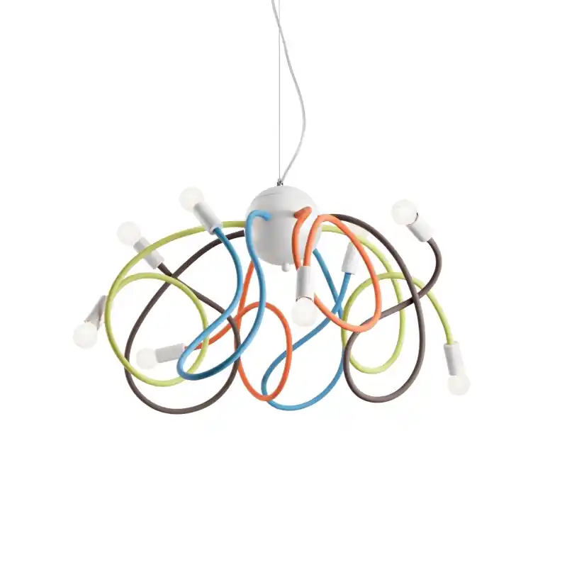 Ideal Lux multiflex sp8 color lampadario sospensione ideal lux141909 Di Tendenza