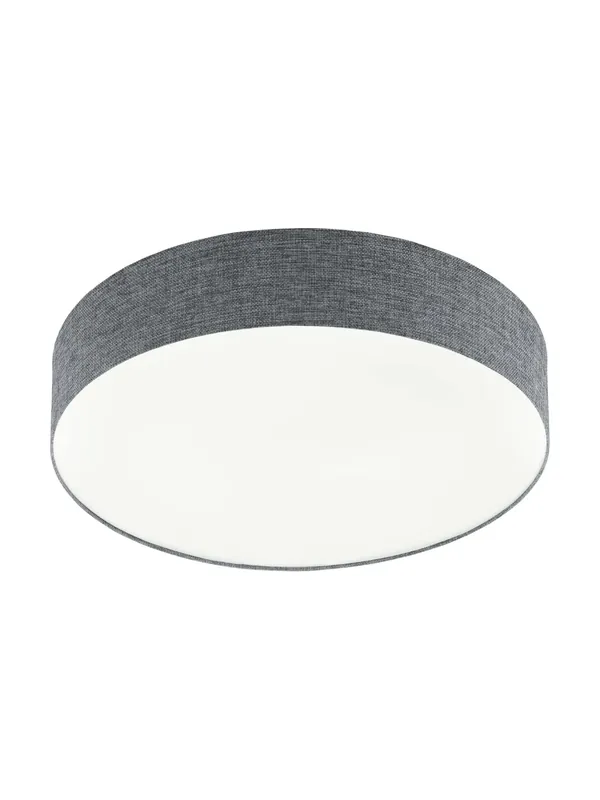 Plafoniera moderna a led in tessuto grigio con telecomando GL0685 Ordina Subito
