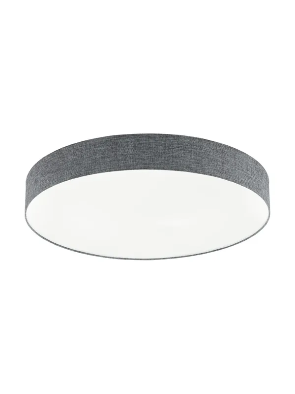 Plafoniera moderna a led in tessuto grigio con telecomando GL0686 Subito Disponibile