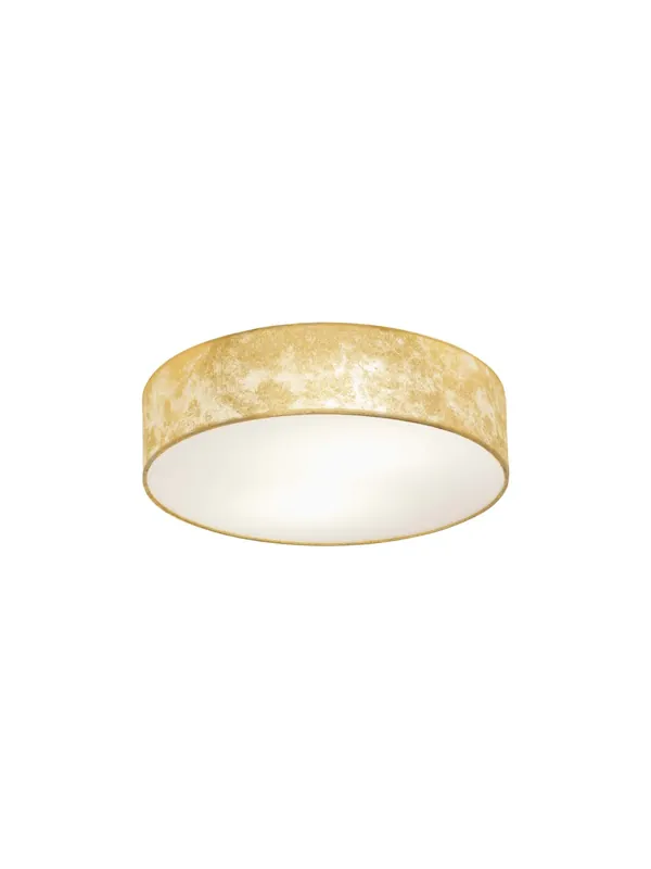Nuova Collezione Plafoniera moderna in tessuto foglia oro 1 luce GL0695