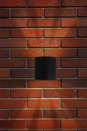 Ultima Occasione Applique da esterno LED ALECTO, nero, altezza 10 cm, IP54 up/down