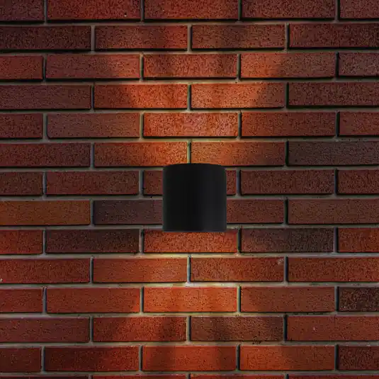 Ultima Occasione Applique da esterno LED ALECTO, nero, altezza 10 cm, IP54 up/down