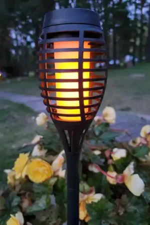Lampada LED solare con picchetto FANILO, nera, 45 cm, set da 5 pezzi IP44 Spedito Oggi