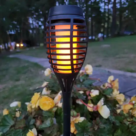 Lampada LED solare con picchetto FANILO, nera, 45 cm, set da 5 pezzi IP44 Spedito Oggi