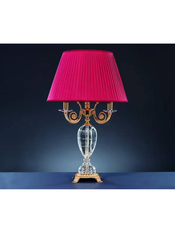 Ultima Occasione Lume grande classico in ottone e cristallo 4 luci Design Swarovsky Vulcano