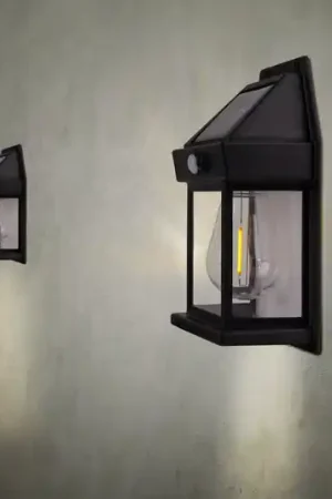 Applique da esterno a LED Mira, sensore, nero, set da 2 IP44 Subito Disponibile